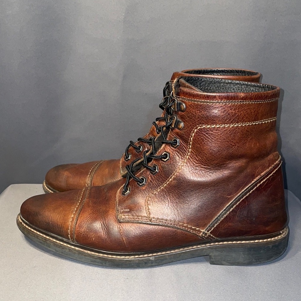 Johnston & Murphy Stratford Cap Toe Leather Boot